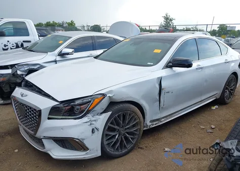 2018 Genesis G80 3.3T Sport z USA, uszkodzony, nr VIN KMHGN4JBXJU222266